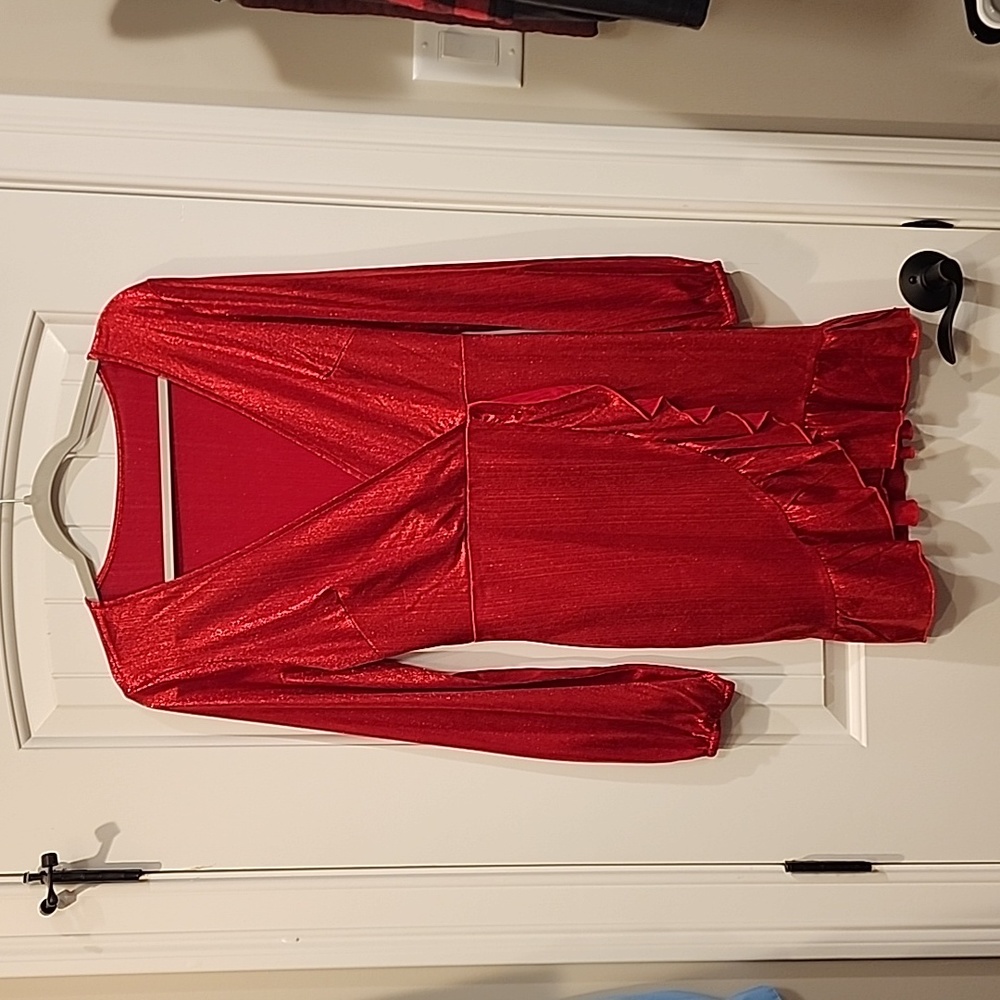 Red sparkly dress
